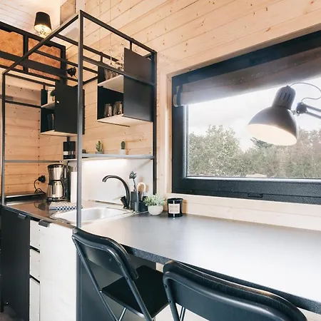 Idyllisches Tiny House Mit Sauna Löbau Exterior foto
