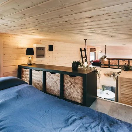 Idyllisches Tiny House Mit Sauna Löbau Exterior foto